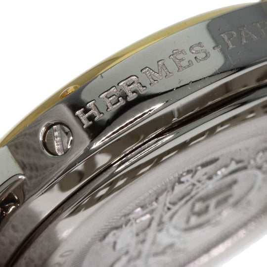 HERMES Watches Quartz CL4.220 Stainless Steel Silver Clipper white dial