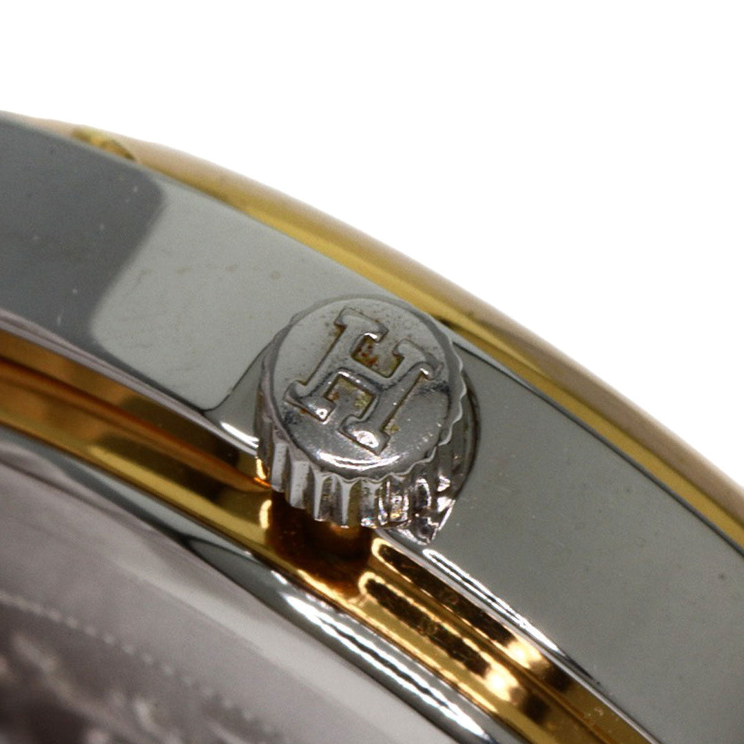 HERMES Watches Quartz CL3.240 Stainless Steel , SSxGP Silver Clipper old type white dial Women Used Authentic
