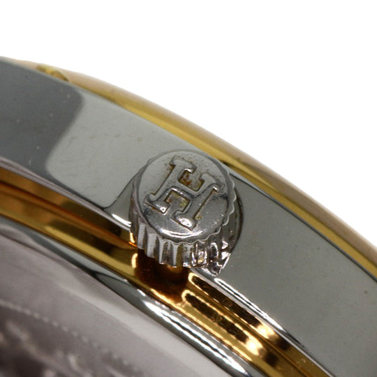 HERMES Watches Quartz CL3.240 Stainless Steel , SSxGP Silver Clipper old type white dial Women Used Authentic