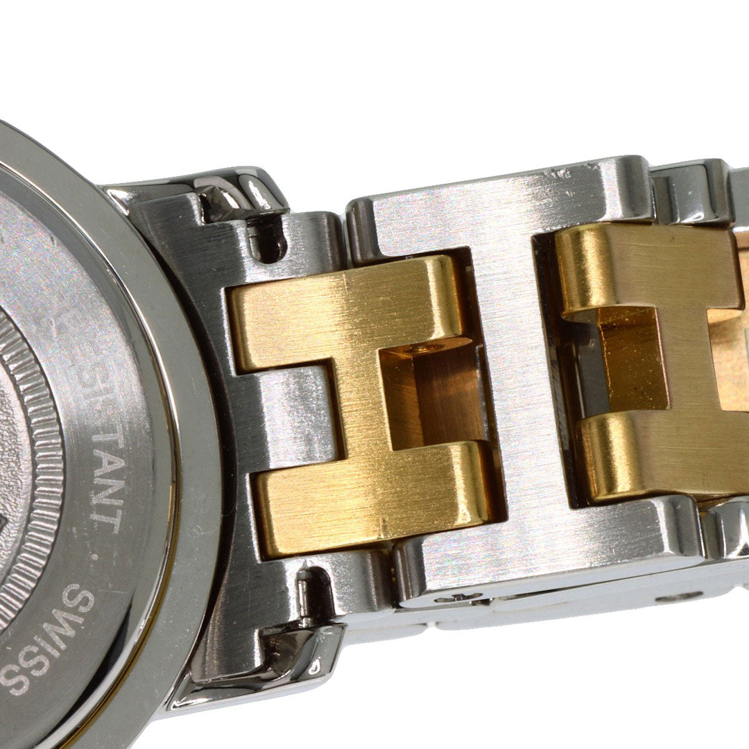 HERMES Watches Quartz CL3.240 Stainless Steel , SSxGP Silver Clipper old type white dial Women Used Authentic