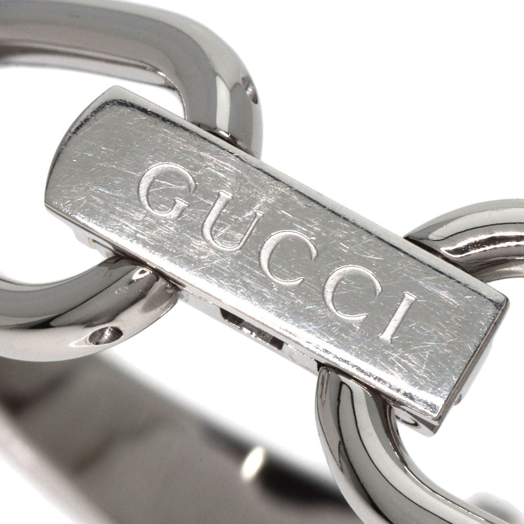 GUCCI Watches Quartz 1500L Stainless Steel , Stainless Steel Silver Square face Pink shell dial Women Used Authentic