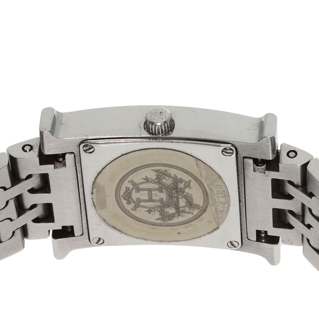 HERMES Watches Quartz HH1.210 Stainless Steel , Stainless Steel Silver H watch Silver dial Women Used Authentic