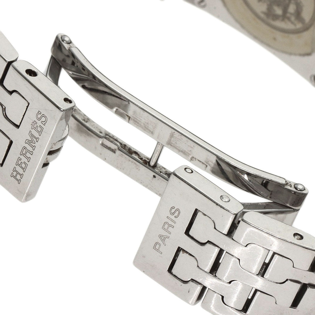 HERMES Watches Quartz HH1.210 Stainless Steel , Stainless Steel Silver H watch Silver dial Women Used Authentic