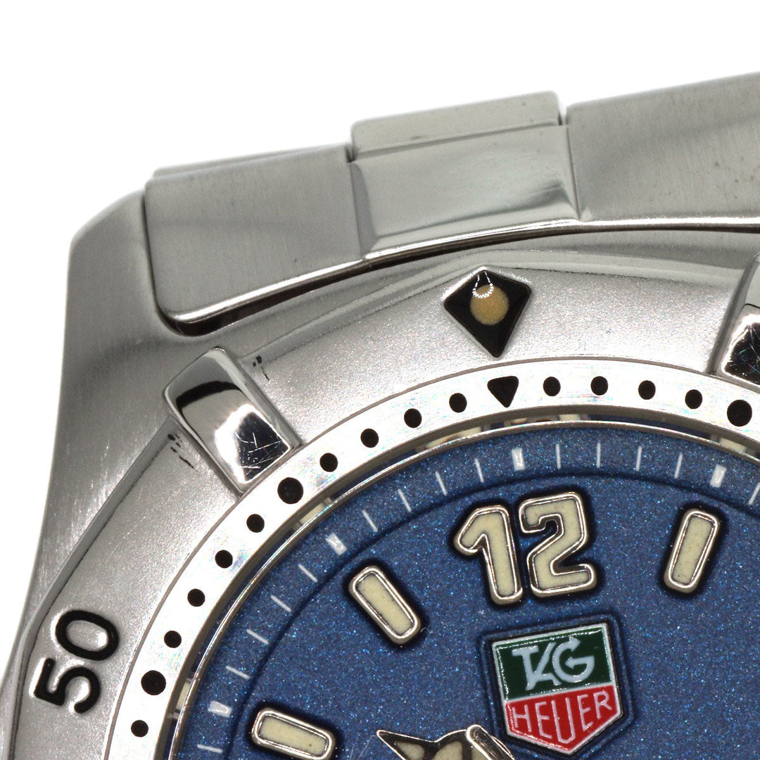 TAG HEUER Watches Quartz WK1213 Stainless Steel , Stainless Steel Silver 2000 classic blue dial Boys Used Authentic