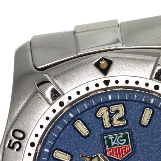 TAG HEUER Watches Quartz WK1213 Stainless Steel , Stainless Steel Silver 2000 classic blue dial Boys Used Authentic