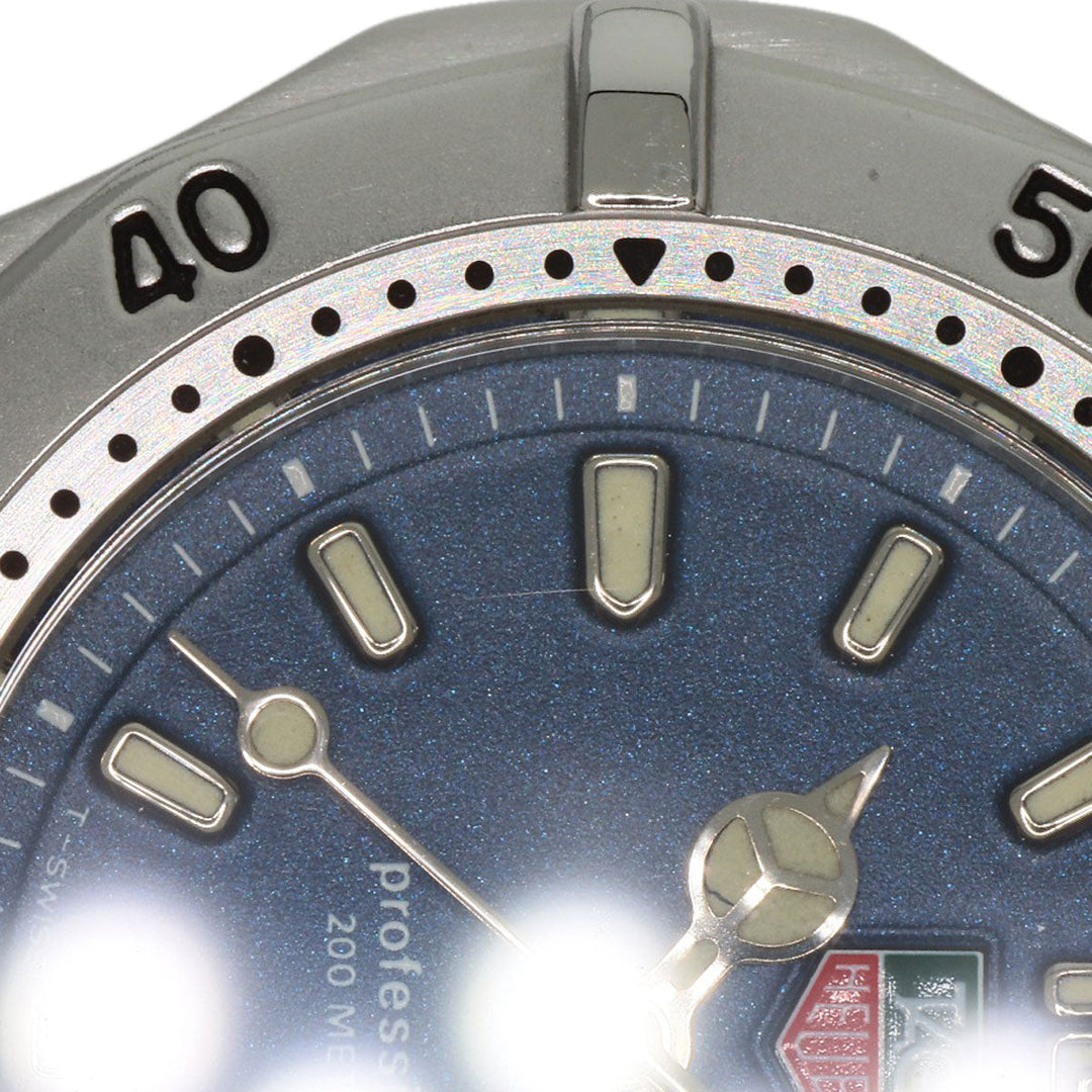 TAG HEUER Watches Quartz WK1213 Stainless Steel , Stainless Steel Silver 2000 classic blue dial Boys Used Authentic