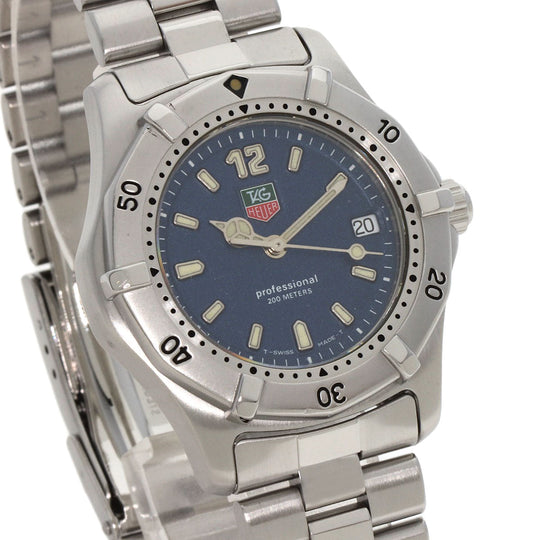 TAG HEUER Watches Quartz WK1213 Stainless Steel , Stainless Steel Silver 2000 classic blue dial Boys Used Authentic