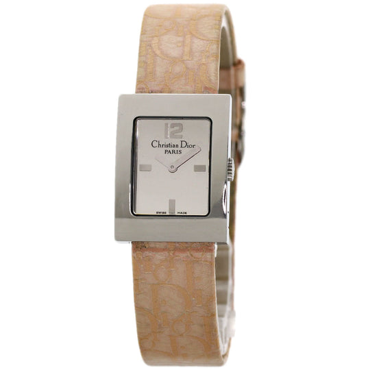 Christian Dior Watches Quartz D78-109 Stainless Steel, Leather Silver Maris Silver dial Women Used Authentic