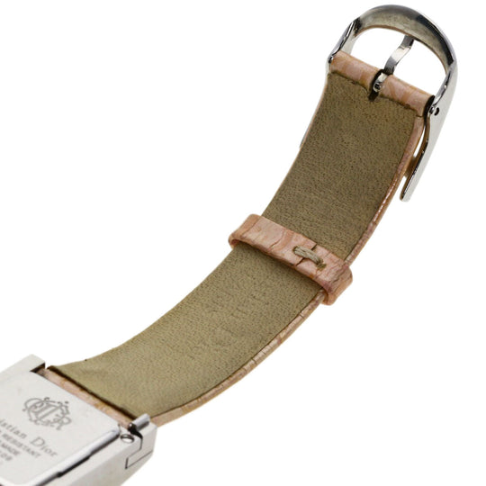Christian Dior Watches Quartz D78-109 Stainless Steel, Leather Silver Maris Silver dial Women Used Authentic