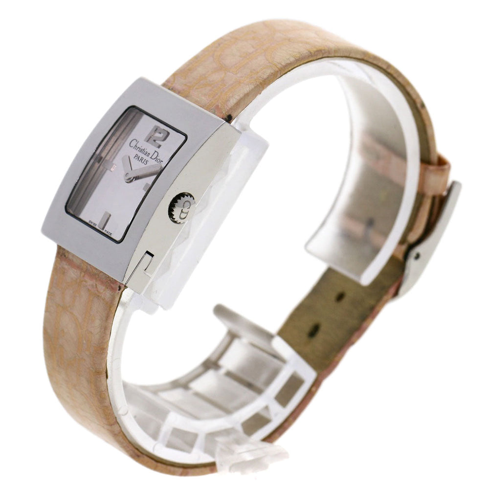 Christian Dior Watches Quartz D78-109 Stainless Steel, Leather Silver Maris Silver dial Women Used Authentic