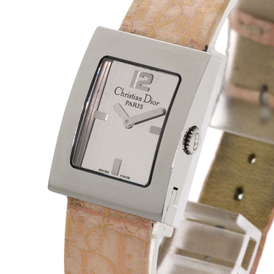 Christian Dior Watches Quartz D78-109 Stainless Steel, Leather Silver Maris Silver dial Women Used Authentic