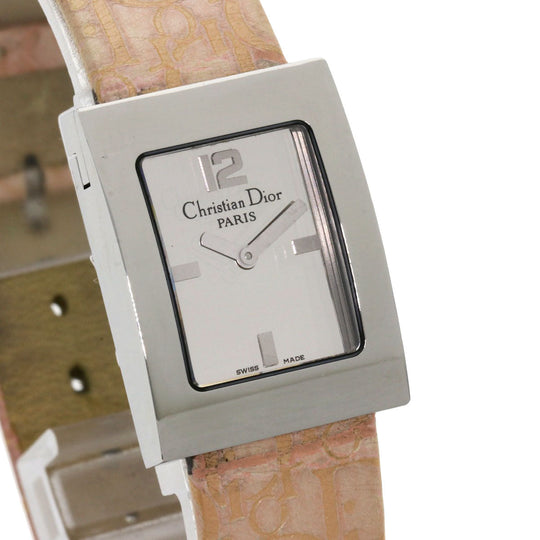 Christian Dior Watches Quartz D78-109 Stainless Steel, Leather Silver Maris Silver dial Women Used Authentic