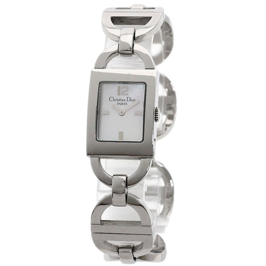 Christian Dior Watches Quartz D78-109 Stainless Steel , Stainless Steel Silver Maris White shell dial Women Used Authentic