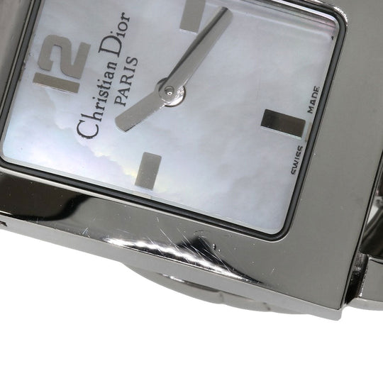 Christian Dior Watches Quartz D78-109 Stainless Steel , Stainless Steel Silver Maris White shell dial Women Used Authentic