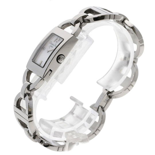Christian Dior Watches Quartz D78-109 Stainless Steel , Stainless Steel Silver Maris White shell dial Women Used Authentic
