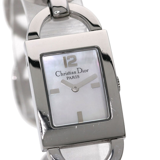 Christian Dior Watches Quartz D78-109 Stainless Steel , Stainless Steel Silver Maris White shell dial Women Used Authentic