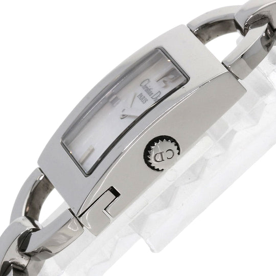 Christian Dior Watches Quartz D78-109 Stainless Steel , Stainless Steel Silver Maris White shell dial Women Used Authentic