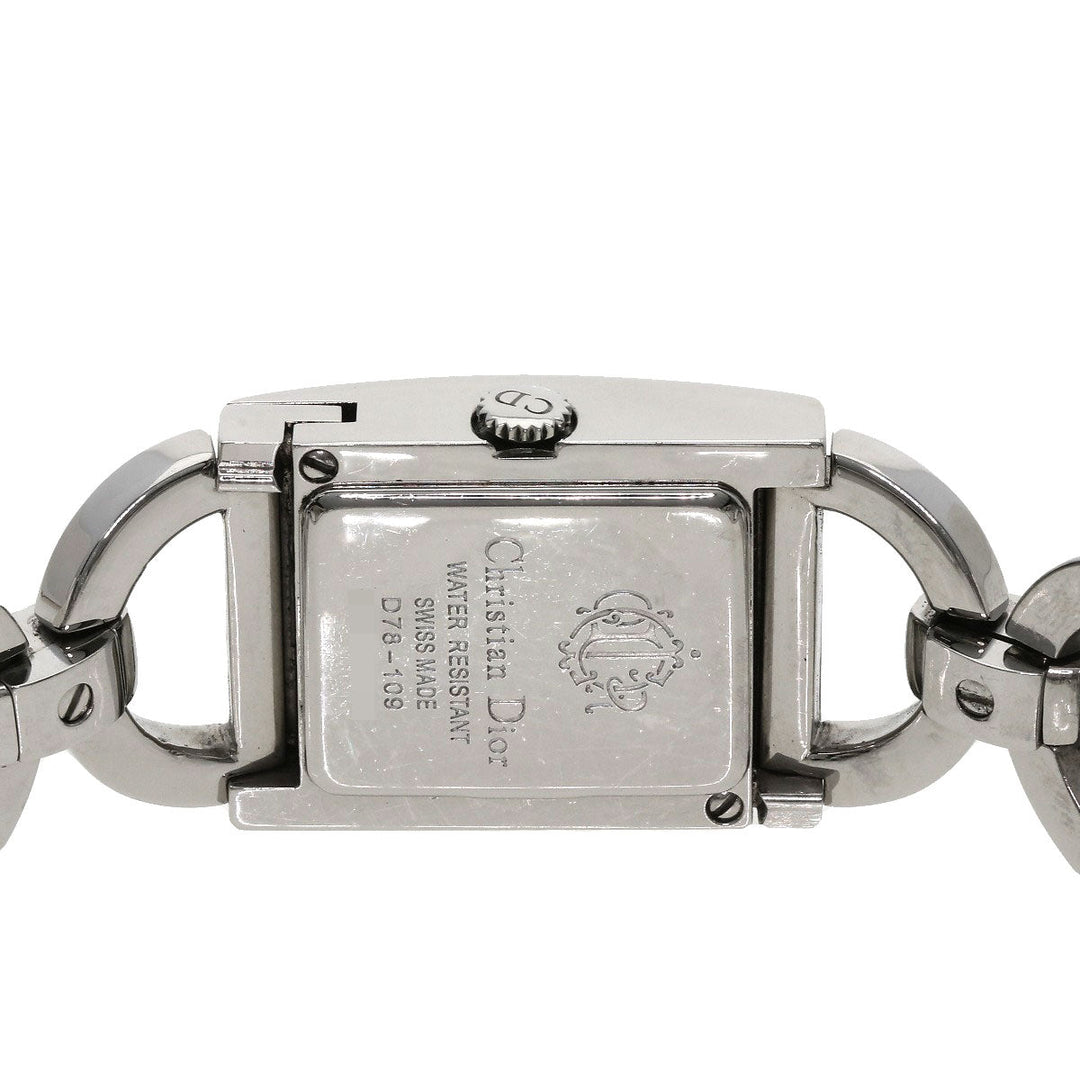 Christian Dior Watches Quartz D78-109 Stainless Steel , Stainless Steel Silver Maris White shell dial Women Used Authentic
