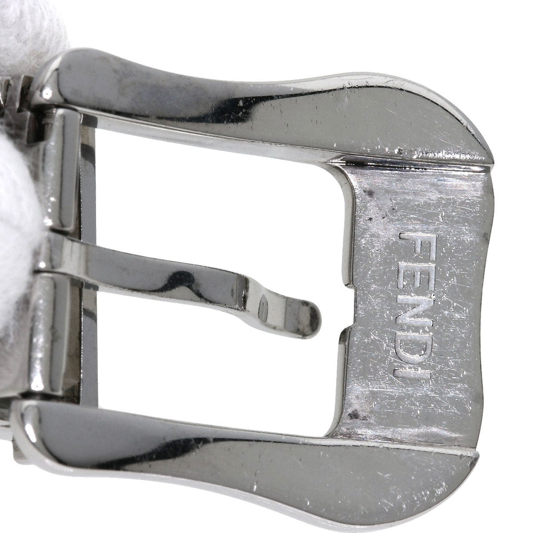 FENDI Watches Quartz 3800L Stainless Steel , Stainless Steel Silver Beefendi White shell dial Women Used Authentic