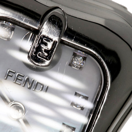 FENDI Watches Quartz 3800L Stainless Steel , Stainless Steel Silver Beefendi White shell dial Women Used Authentic