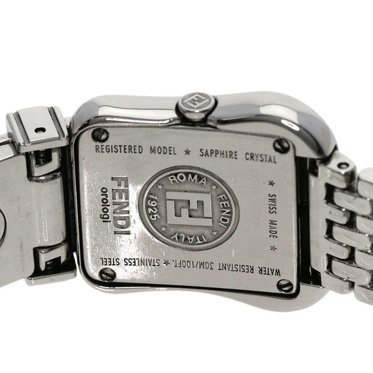 FENDI Watches Quartz 3800L Stainless Steel , Stainless Steel Silver Beefendi White shell dial Women Used Authentic