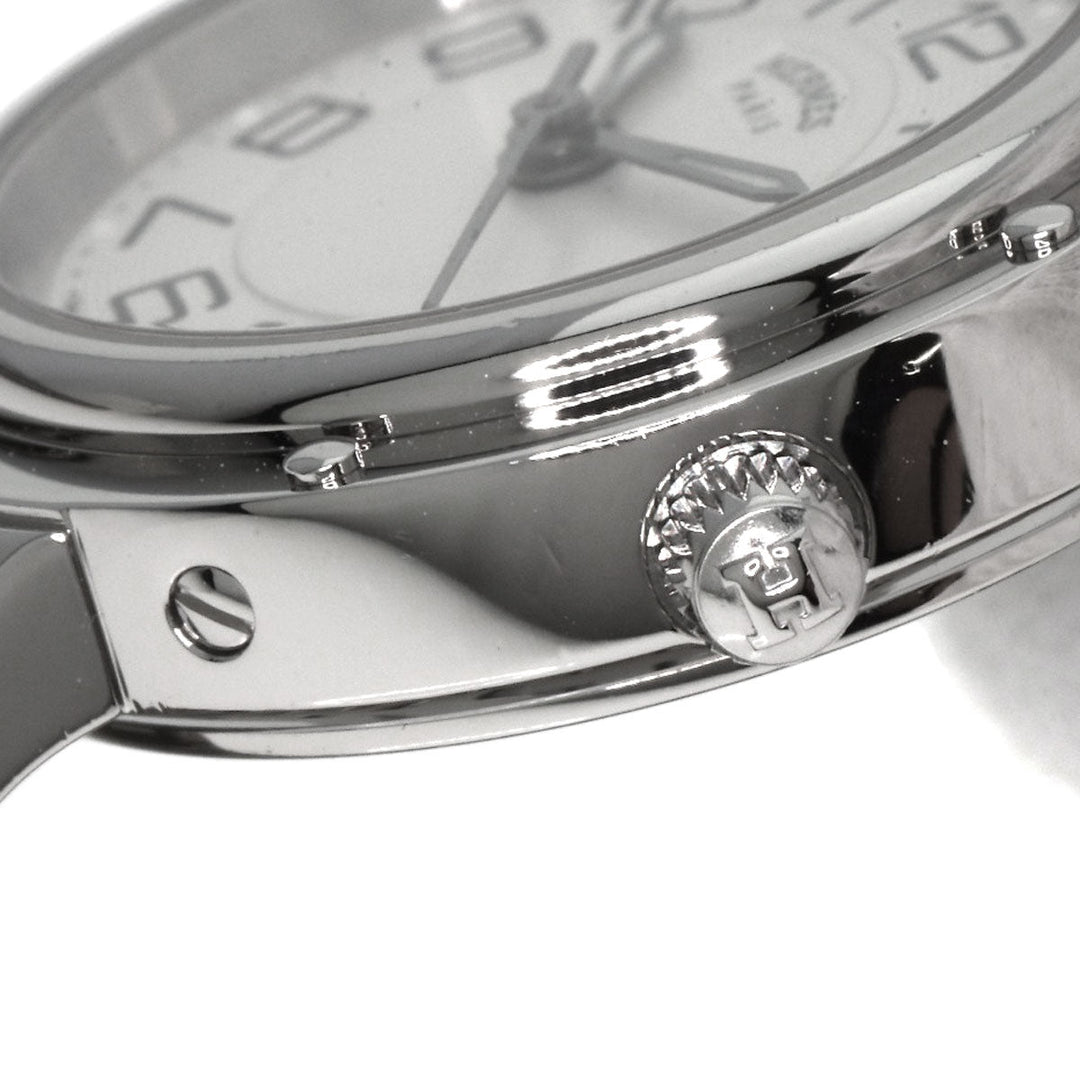 HERMES Watches Quartz CP1.210 Stainless Steel , Stainless Steel Silver Clipper Classic Silver dial Women Used Authentic