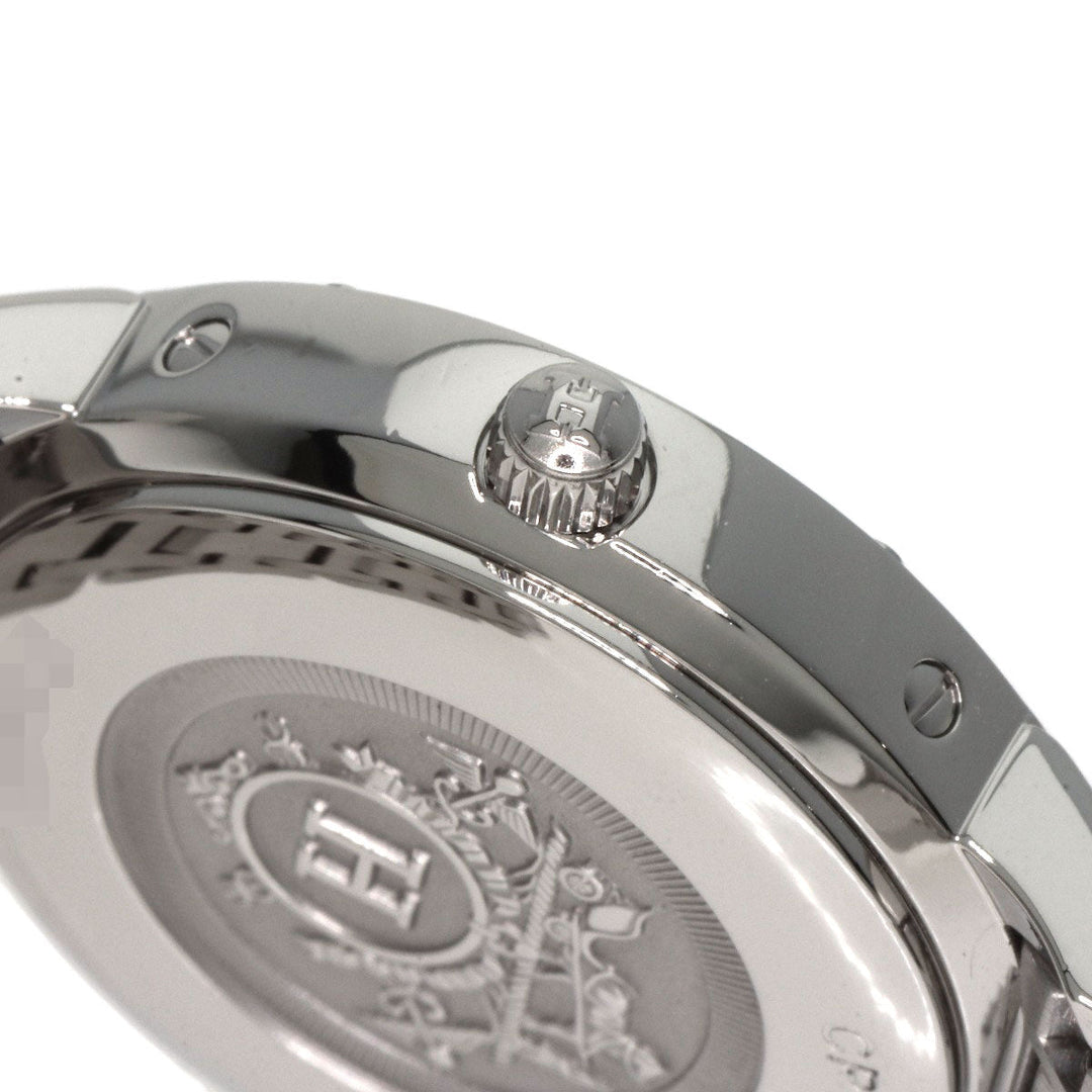 HERMES Watches Quartz CP1.210 Stainless Steel , Stainless Steel Silver Clipper Classic Silver dial Women Used Authentic