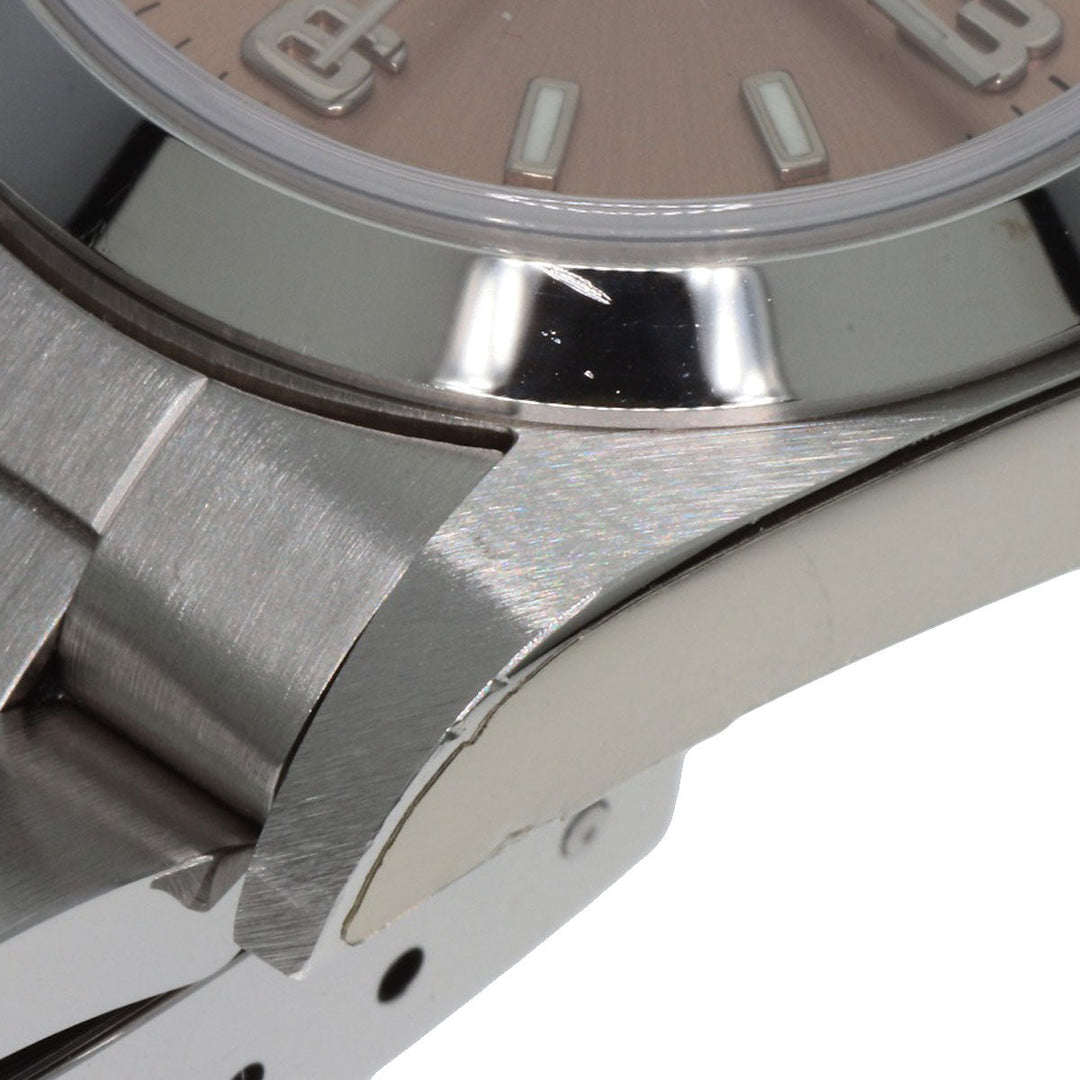 ROLEX Watches Mechanical Automatic 76080 Stainless Steel , Stainless Steel Silver Oyster perpetual pink dial Women Used Authentic