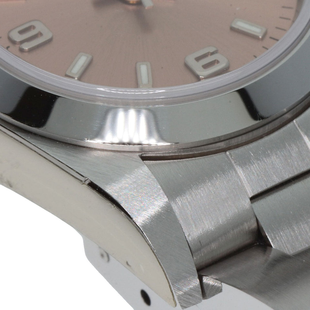 ROLEX Watches Mechanical Automatic 76080 Stainless Steel , Stainless Steel Silver Oyster perpetual pink dial Women Used Authentic
