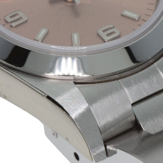 ROLEX Watches Mechanical Automatic 76080 Stainless Steel , Stainless Steel Silver Oyster perpetual pink dial Women Used Authentic