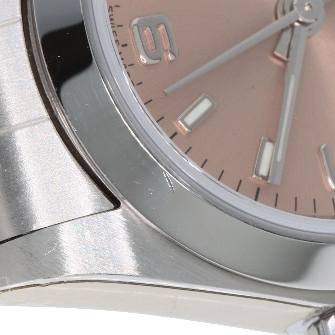 ROLEX Watches Mechanical Automatic 76080 Stainless Steel , Stainless Steel Silver Oyster perpetual pink dial Women Used Authentic