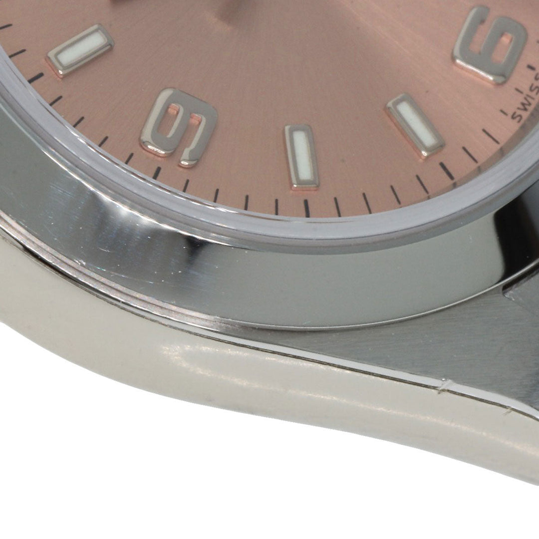 ROLEX Watches Mechanical Automatic 76080 Stainless Steel , Stainless Steel Silver Oyster perpetual pink dial Women Used Authentic