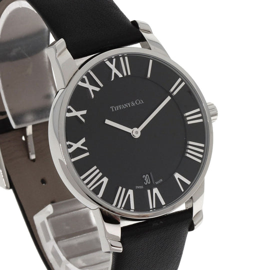 TIFFANY&Co. Watches Quartz Z1800.11.10A10A00A Stainless Steel Silver Atlas Dome black dial