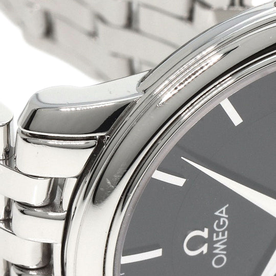 OMEGA Watches Hand Winding 4520.51 Stainless Steel , Stainless Steel Silver De Ville Prestige Small Second black dial mens Used Authentic