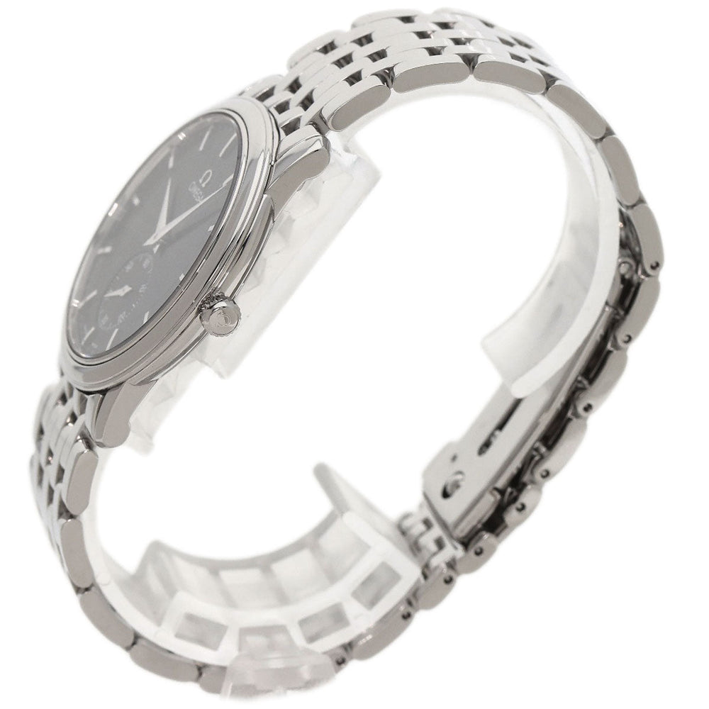 OMEGA Watches Hand Winding 4520.51 Stainless Steel , Stainless Steel Silver De Ville Prestige Small Second black dial mens Used Authentic
