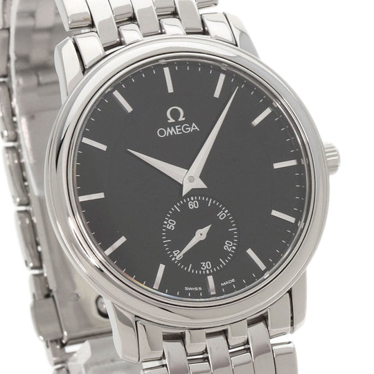 OMEGA Watches Hand Winding 4520.51 Stainless Steel , Stainless Steel Silver De Ville Prestige Small Second black dial mens Used Authentic