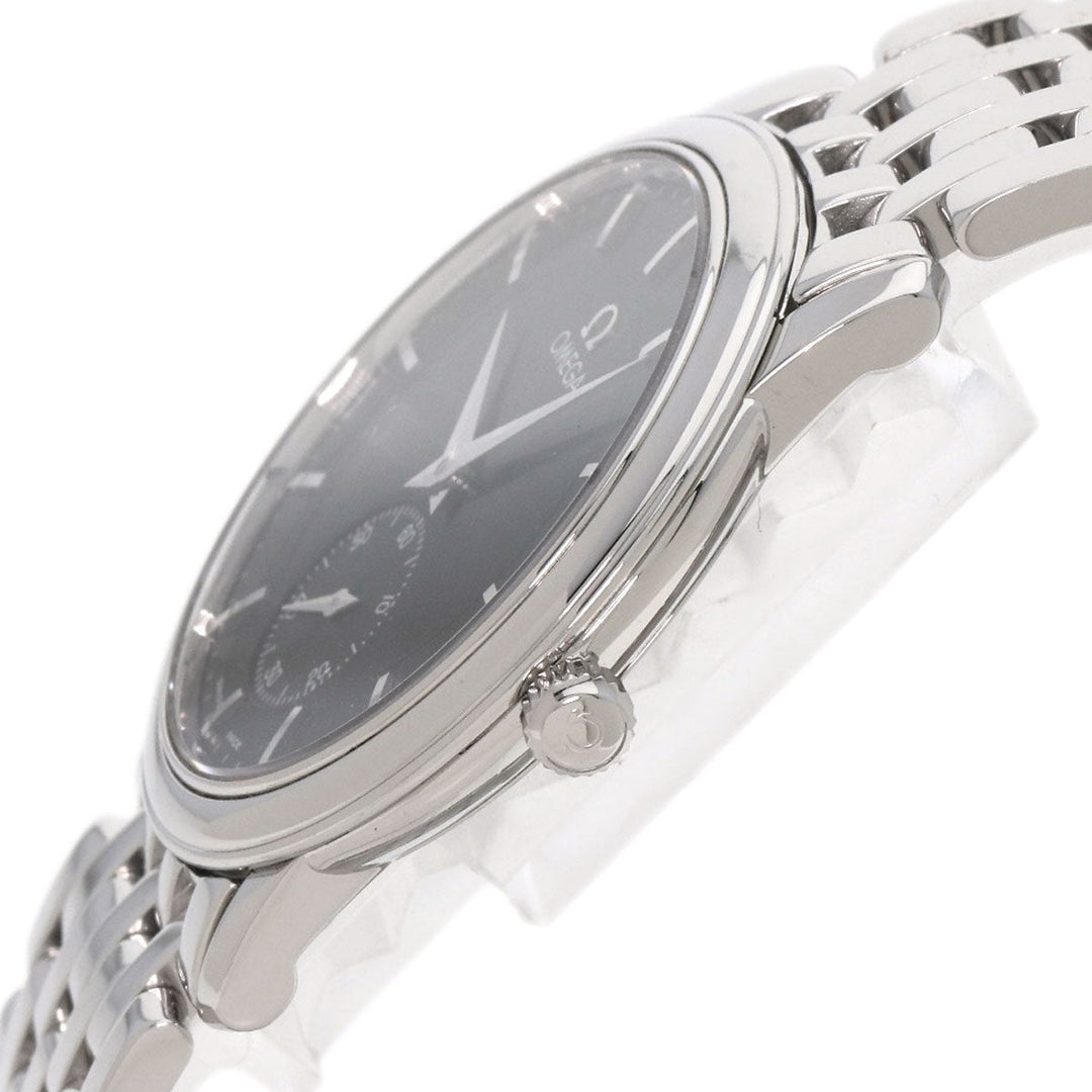 OMEGA Watches Hand Winding 4520.51 Stainless Steel , Stainless Steel Silver De Ville Prestige Small Second black dial mens Used Authentic