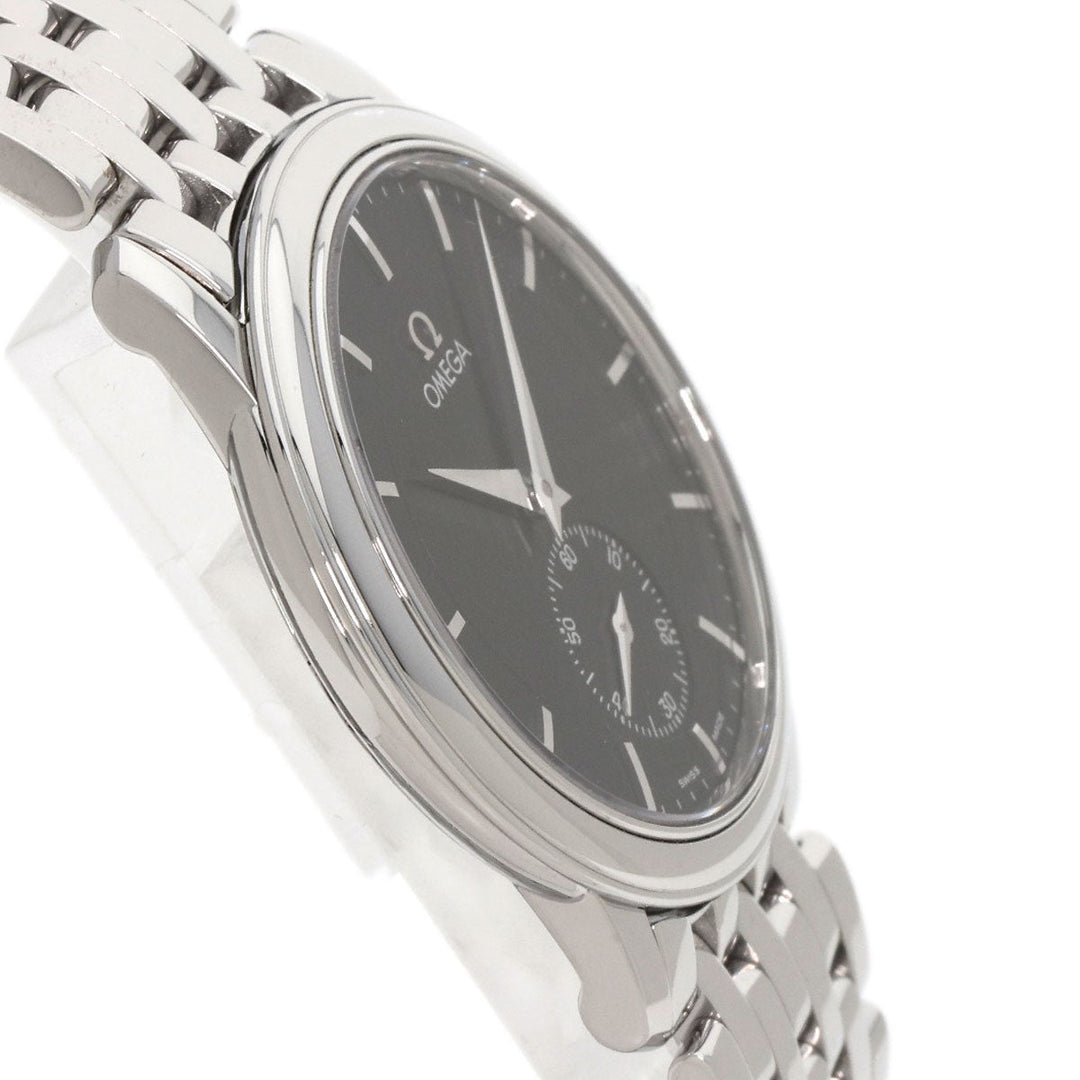 OMEGA Watches Hand Winding 4520.51 Stainless Steel , Stainless Steel Silver De Ville Prestige Small Second black dial mens Used Authentic