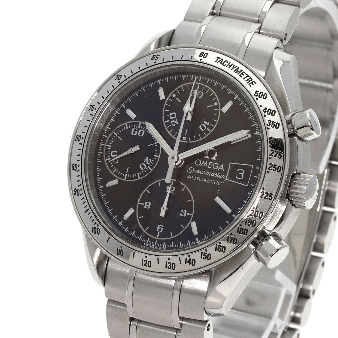 OMEGA Watches Mechanical Automatic 3513.50 Stainless Steel , Stainless Steel Silver Speedmaster black dial mens Used Authentic