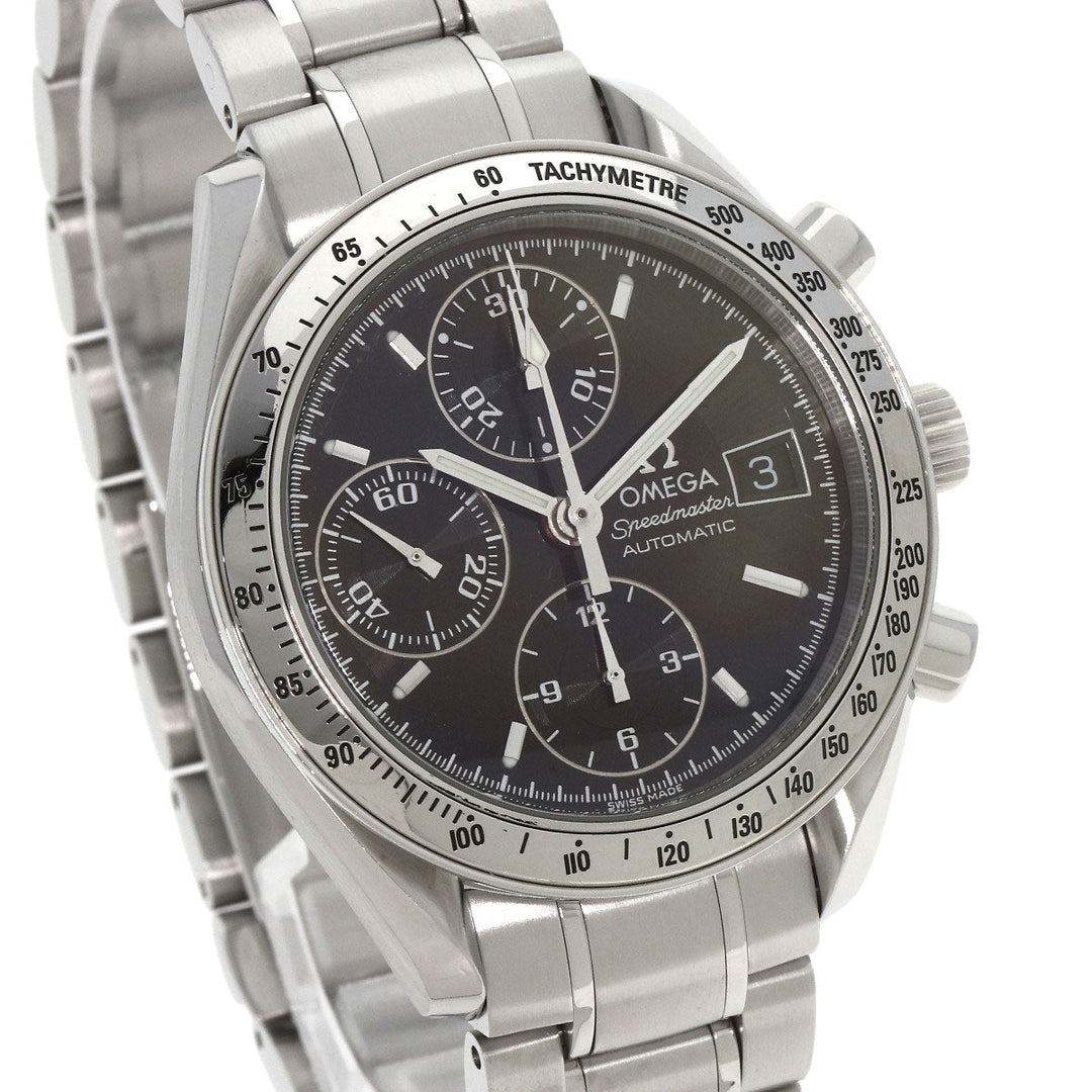 OMEGA Watches Mechanical Automatic 3513.50 Stainless Steel , Stainless Steel Silver Speedmaster black dial mens Used Authentic