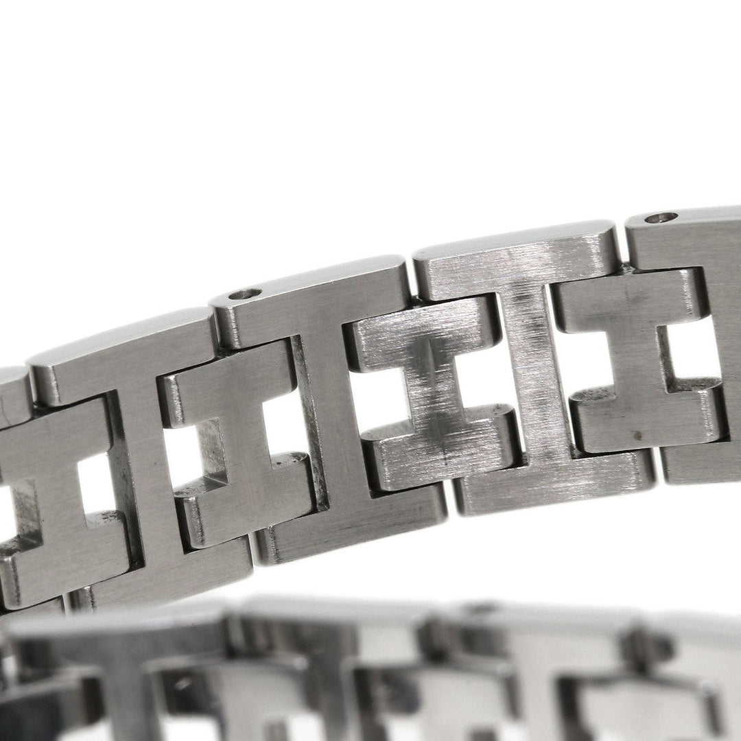 HERMES Watches Quartz CL4.210 Stainless Steel , Stainless Steel Silver Clipper Nacre White shell dial Women Used Authentic