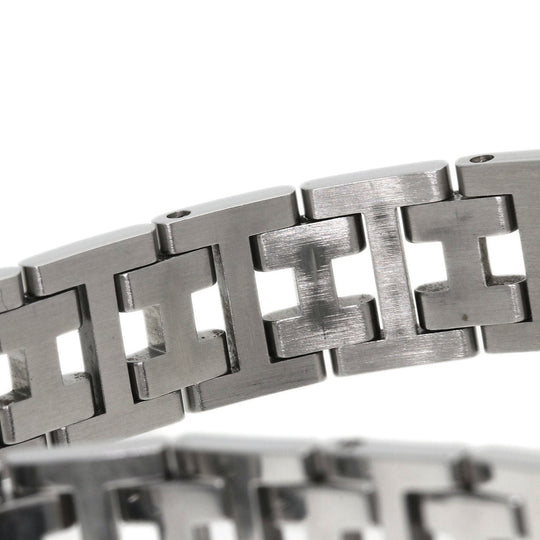 HERMES Watches Quartz CL4.210 Stainless Steel , Stainless Steel Silver Clipper Nacre White shell dial Women Used Authentic