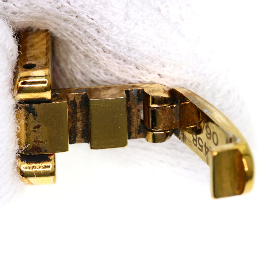 GUCCI Watches Quartz 1400L PGP , PGP gold Round face Brown dial Women Used Authentic