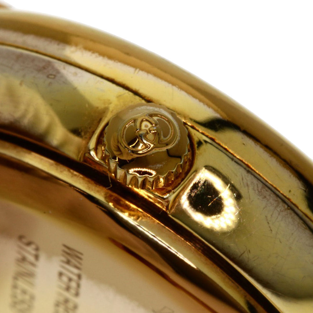GUCCI Watches Quartz 1400L PGP , PGP gold Round face Brown dial Women Used Authentic