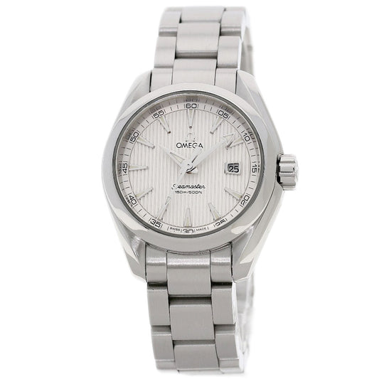 OMEGA Watches Quartz 231.10.30.61.02.001 Stainless Steel , Stainless Steel Silver Seamaster Aqua Terra 1.2" Silver dial Women Used Authentic