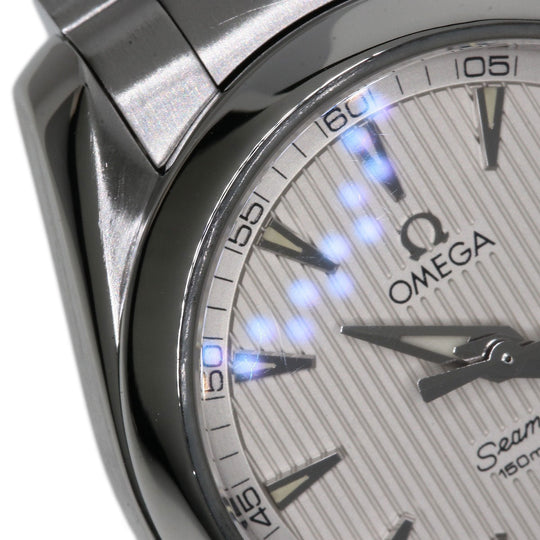 OMEGA Watches Quartz 231.10.30.61.02.001 Stainless Steel , Stainless Steel Silver Seamaster Aqua Terra 1.2" Silver dial Women Used Authentic