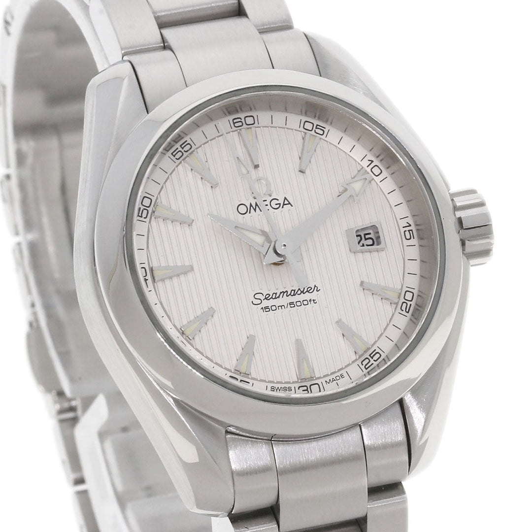 OMEGA Watches Quartz 231.10.30.61.02.001 Stainless Steel , Stainless Steel Silver Seamaster Aqua Terra 1.2" Silver dial Women Used Authentic
