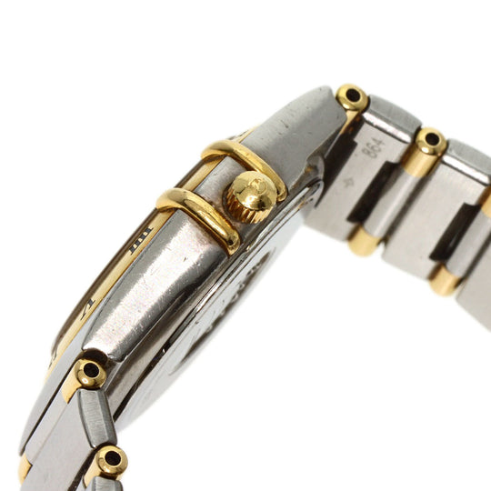 OMEGA Watches Quartz 1372.30 Stainless Steel , SSxK18YG , K18YG Silver Constellation Ivory dial Women Used Authentic