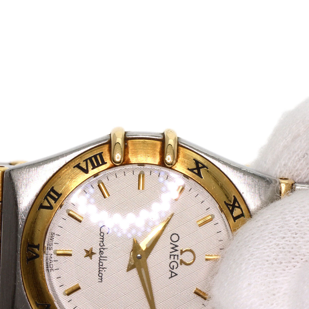 OMEGA Watches Quartz 1372.30 Stainless Steel , SSxK18YG , K18YG Silver Constellation Ivory dial Women Used Authentic