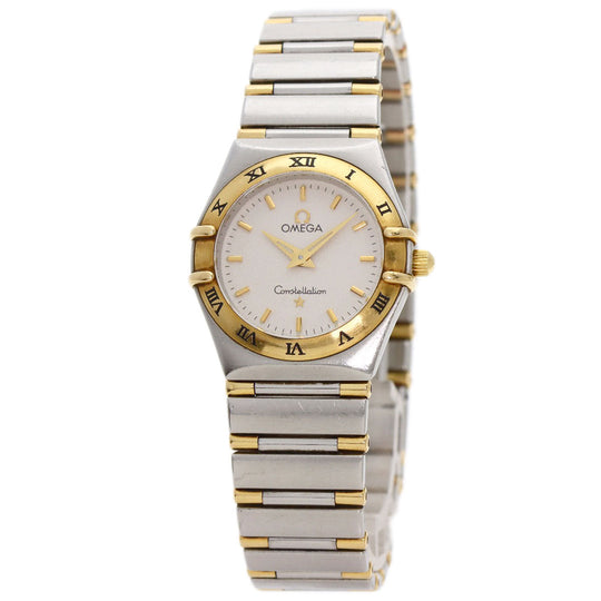 OMEGA Watches Quartz 1372.30 Stainless Steel , SSxK18YG , K18YG Silver Constellation Ivory dial Women Used Authentic
